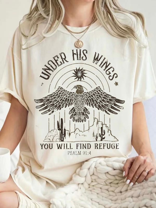 T-Shirt Trend Street Casual Fashion Clothing Women's Short Sleeved Summer Fun Eagle Printed T-Shirt Women's Top Short Sleeved.