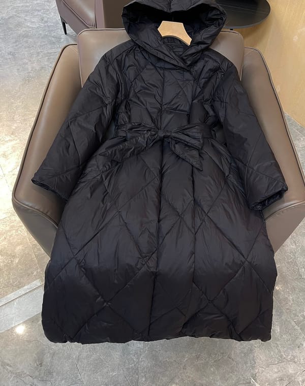 Women's Clothing diamond plaid long sleeve down jacket Winter New  020