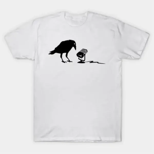 CorvidMic printed pattern casual fashion street wear Harajuku trend summer daily comfortable men's and women's universal T-shirt