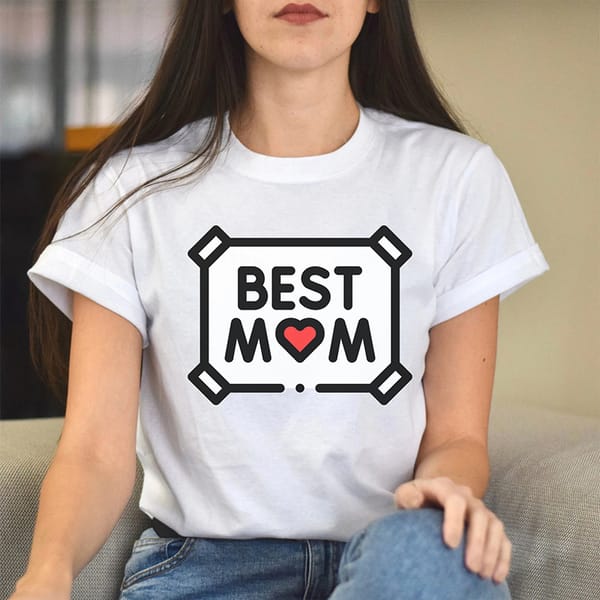 Mothers Day Gift Harajuku Summer Fashion Best Mom Funny Letters Printed Women's T Shirt O Neck Cotton Short Sleeve Clothes Femme