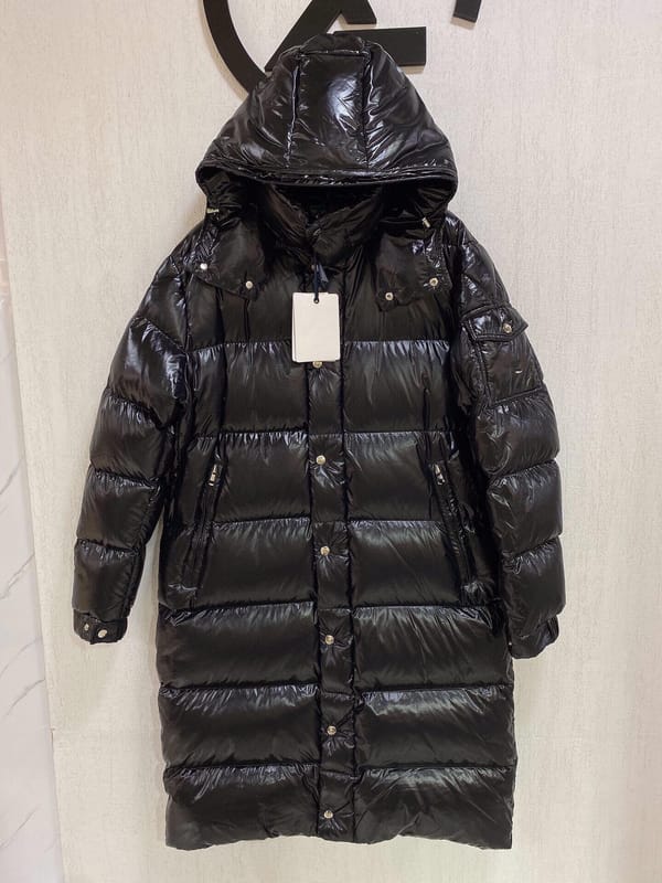 Women's Clothing High quality zipper pocket hooded warm mid-length down jacket Winter New