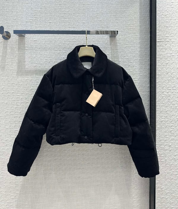 Women's Clothing corduroy short down coat Winter New