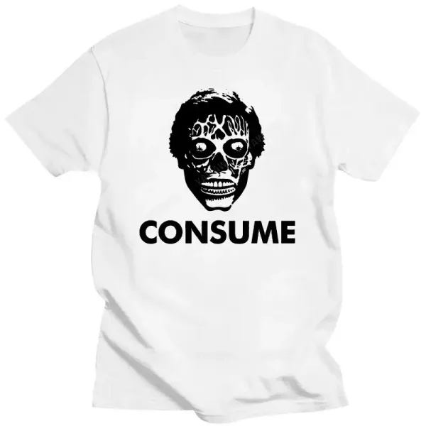 COMSUME's printed graphics casual novelty street fashion trend summer men's and women's universal crewneck short-sleeved T-shirt