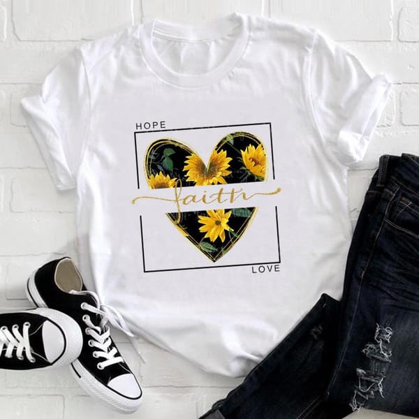 Hot Selling Art Letters Love Print Dress Top Women's T-shirt Women Clothing  Oversized T Shirt  Tops  Aesthetic Clothes Tops