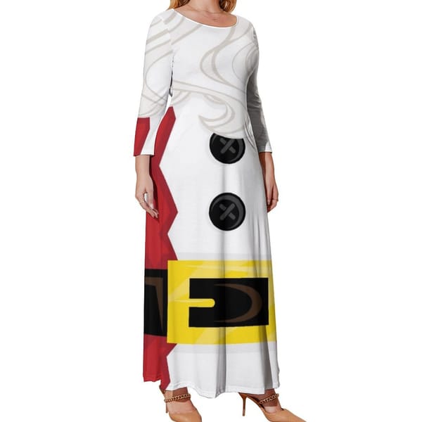 Xmas santa Belly Long Sleeved Dress women's dresses luxury Woman clothing Evening gown
