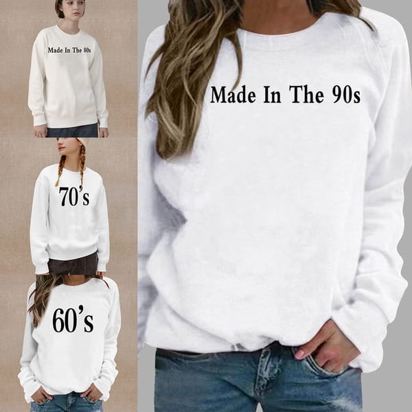 Women's O-Neck Tops Round Neck Pullover Spring Autumn Thin White Long Sleeve Sweatshirt Casual Comfortable Years Series Clothes