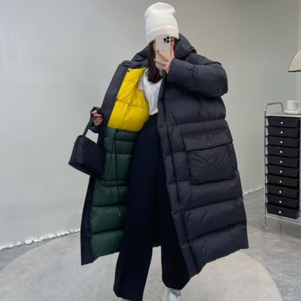 Women's Down Jacket 2024 New Winter Coat Female Windproof Thickened Loose Outerwears Fashion Hooded Long Women's Clothing