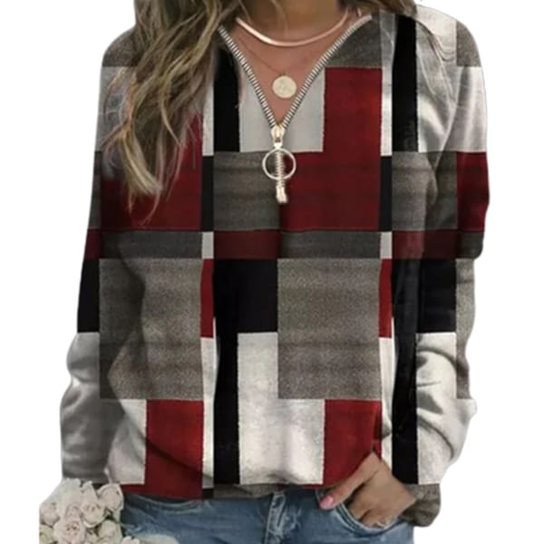 Polyester Fiber Printed Sweatshirts Women's Fashion Neat Line For Women