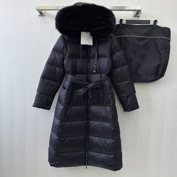 Women's Clothing hooded raccoon fur collar long down Winter New  019