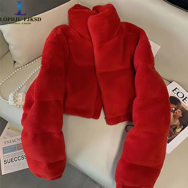 Women's Short Coat, 90% White Duck Down Jacket, England Style Parkas,Female Clothing,Fur Collar,Stand Collar, Winter,New,2023