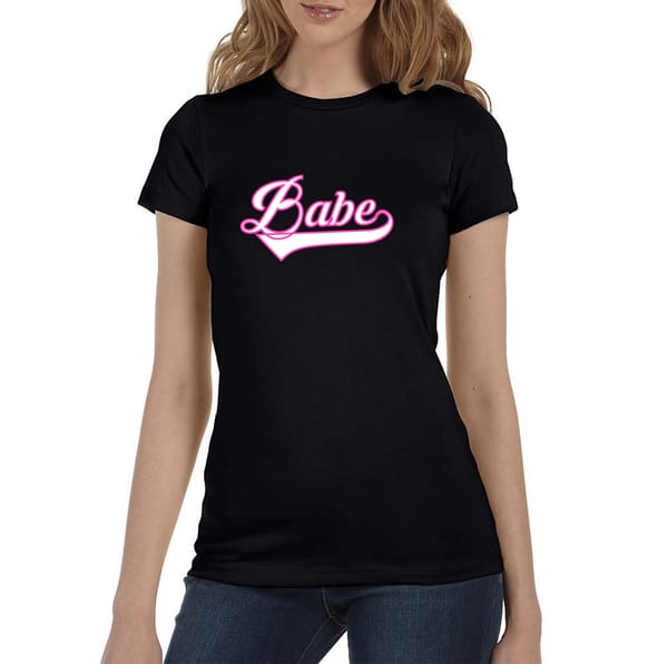 Babe Women's Black T-Shirt (S-XL)
