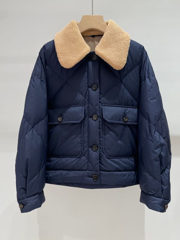 Women's Clothing cashmere lapel fashionable down jacket Winter New  020