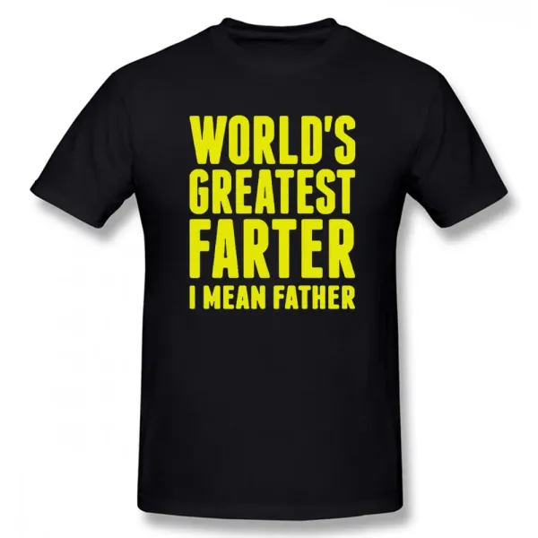 The World's Greatest Father Graphic Father's Day Gift Vintage Harajuku Casual Men's and women's all-purpose T-shirts