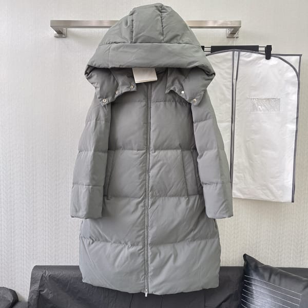 Women's Clothing simple hooded long down coat Winter New 102
