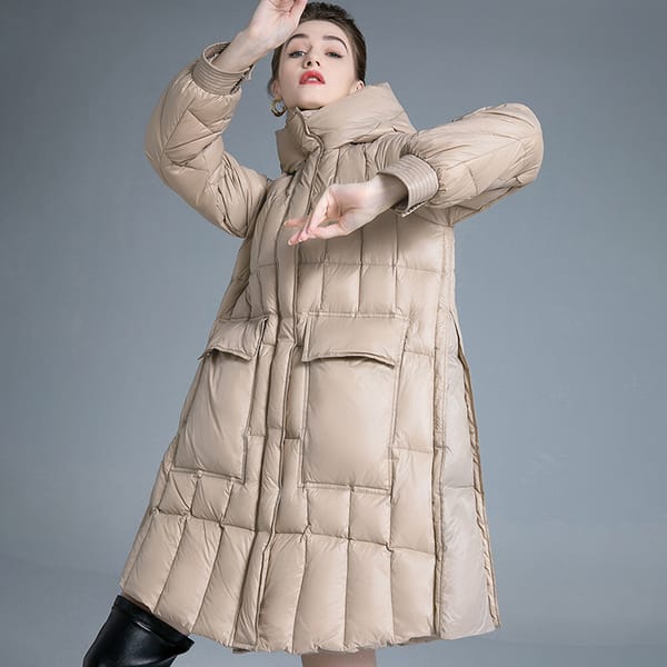 Women'S Winter Duck Down Jacket 2023 Warm Clothing Woman Luxury Coats Female Lightweight Padded Clothes Long Padding Outerwear