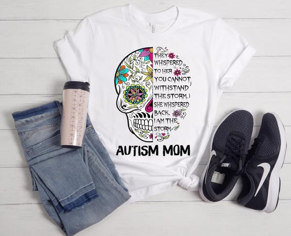 Autish Mom Graphic Print Tshirt Women'S Clothing Skeleton Watercolor Flowers T Shirt Femme Summer Short Sleeve T-Shirt Female