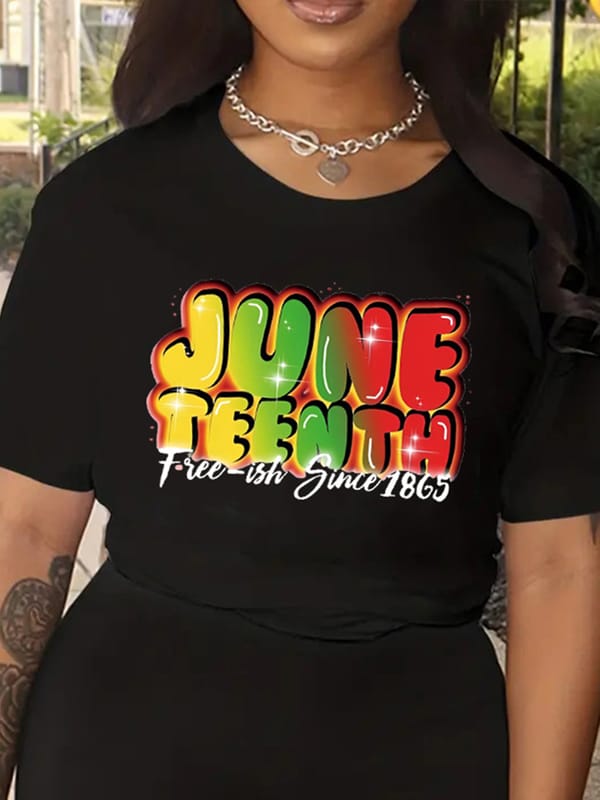 Cotton   100% Letter-printed Women's Crew Neck T-shirt Top Graphic T Shirts  Tops  Harajuku  Aesthetic