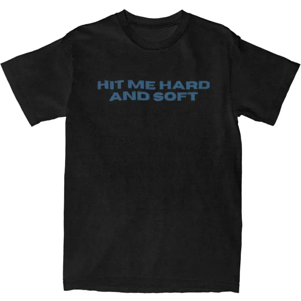 Hit Me Hard t Classic music album Casual Retro Harajuku casual summer men's and women's all-purpose short-sleeved T-shirt
