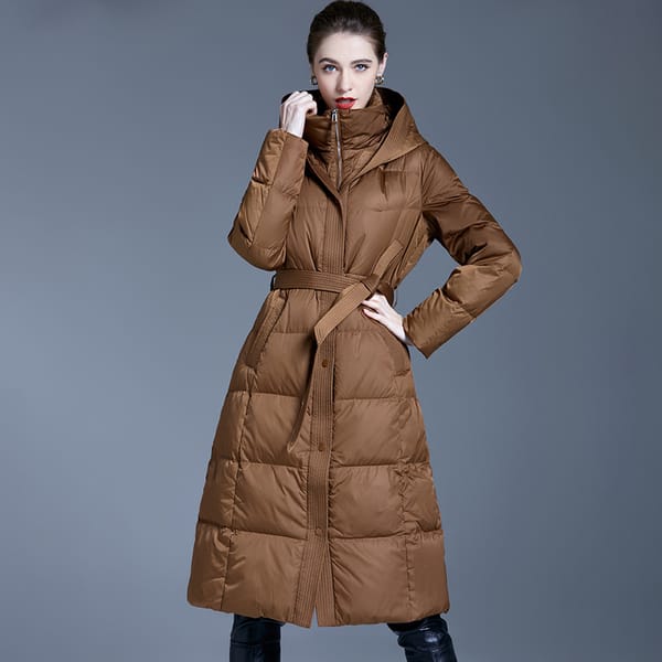 Women'S Winter Down Jacket 2023 Female Long Padding Woman Clothing Warm Feather Coats Lightweight Padded Clothes New Outerwear