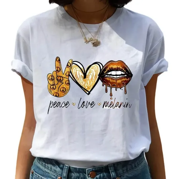 Women's Creative Lip Print Short Sleeve T-shirt Base Tops Harajuku Aesthetic Clothes Kawaii Oversized T Shirt Pro Choice Tee