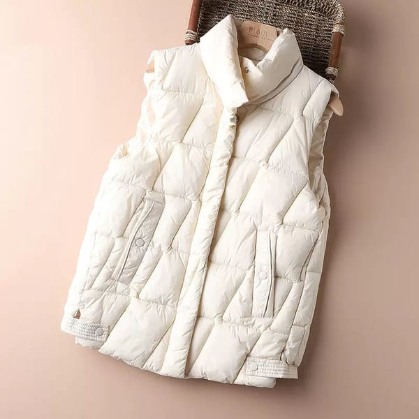 Winter Stand-up Collar Down Cotton Vest Women's Clothing Casual Waistcoat Spring Autumn Sleeveless Cotton Jackets Coats jp467