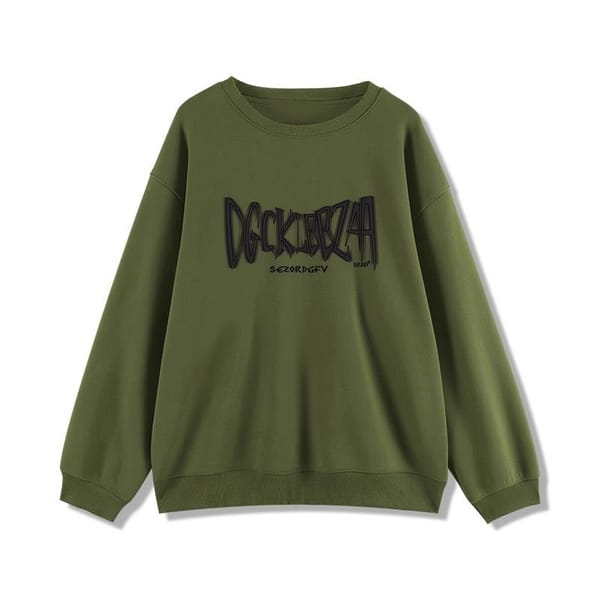 Women's Loose Hoodie Sweatshirts Autumn Winter O Neck Versatile Long Sleeves Pullover Sweatshirts Clothing