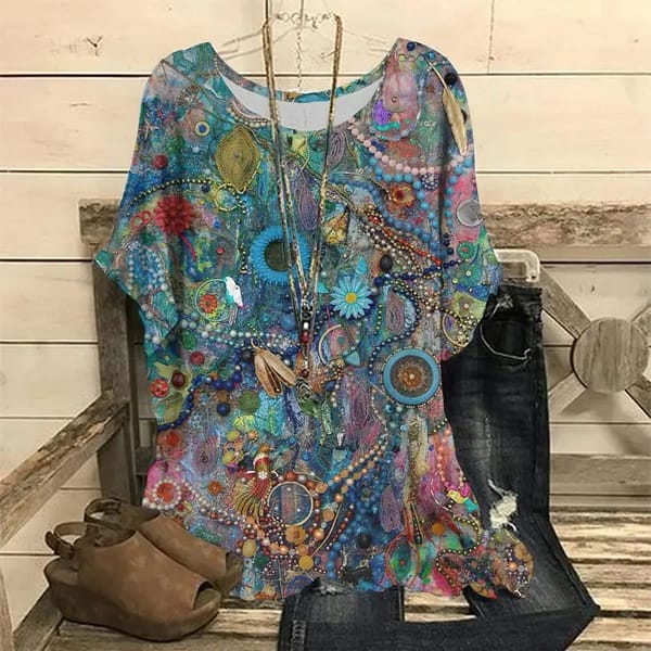 Fashion oversized women's T-shirt 3D floral Print T-shirt O collar short sleeve top Casual women's pullover loose T-shirt