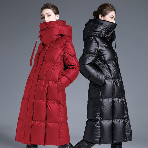 Women'S Winter Down Jacket 2023 Woman Clothing Female Long Padding Lightweight Padded Clothes New Outerwear Warm Feather Coats