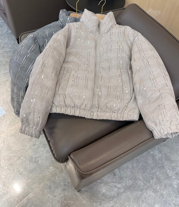 Women's Clothing bead embroidered long sleeve down jacket Winter New  020