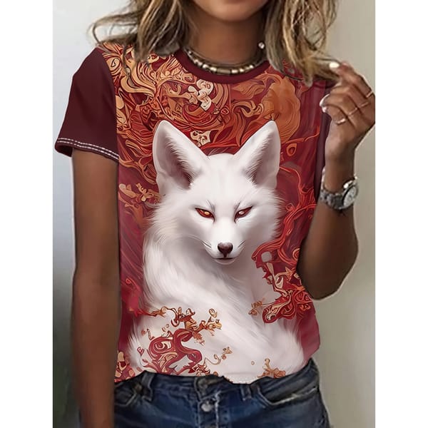 Women's T-Shirt Summer Fashion Short Sleeved Casual Top Loose Breathable Micro Elastic Round Neck T-Shirt Women's Clothing Tee