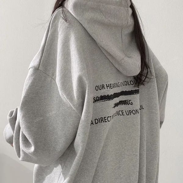 Women's hooded sweatshirt thickened velvet autumn and winter clothes spring autumn winter thin loose letter fashion y2k tops