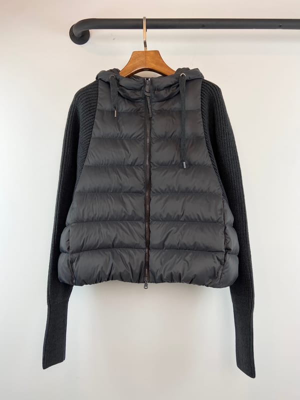 Women's Clothing cashmere splicing sleeve down jacket  Winter New  NO.7