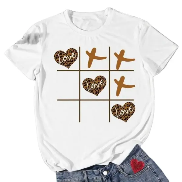 Women's Short Sleeve Tshirt INS Fashion Mathematical Formula Print Bottom Shirt Round Collar Large Size Casual Girls T-shirt TEE