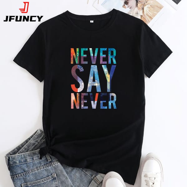 JFUNCY Women's T-shirt Short Sleeve Tees Summer Cotton Tshirt Female T Shirts Clothing Fashion Oversized Woman Tops