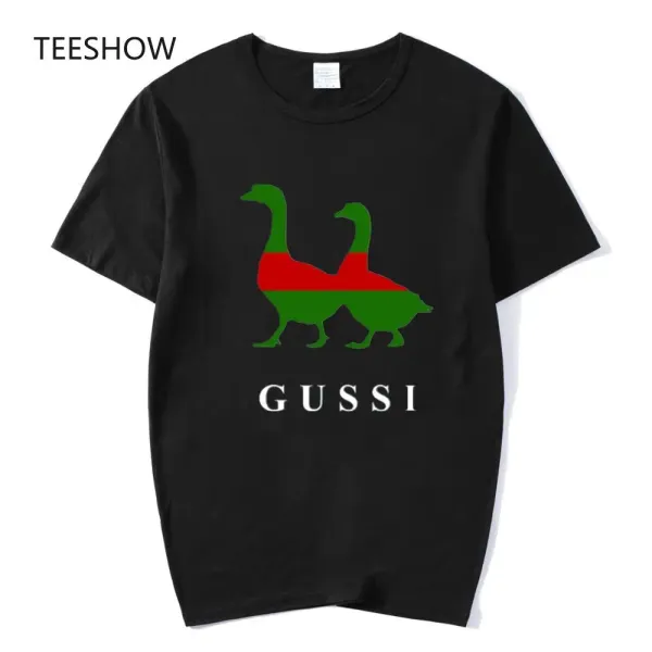 Ladies Animal Fun Print T-shirt Summer Casual T-shirt Animal Duck Ga Ga Ga Harajuku T-shirts Summer Short Sleeve Women's Tshirt