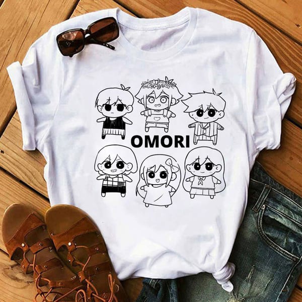 Rade Your Summer Style With OMORI Women's T-Shirt Summer Top Clothes Print Aesthetic Streetwear Ulzzang T-shirt