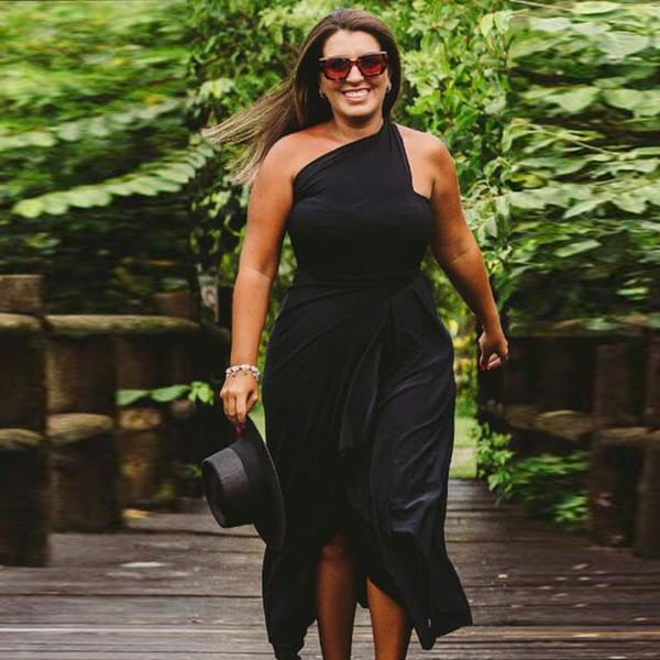 Sexy Solid Color Irregular Dress Women's Black Sleeveless Slim Bodycon Party Dresses Multi Dressing Method