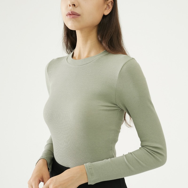 MRMT 2024 Brand New Women's Wearsexy Chest Slim Round Neck Long Sleeve T-Shirt Bottomed Shirtbasic Top t-Shirt For Female Tops