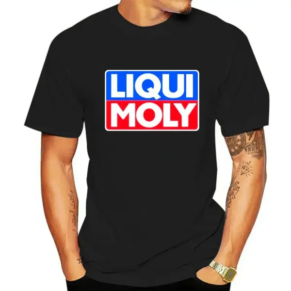Liqui Moly Lubricant logo print casual humorous summer men's and women's all-purpose crew neck short sleeve T-shirts