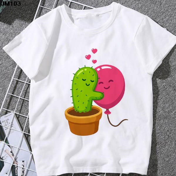 Women Fashion Free Hug Plants Cactus Printing T Shirt Harajuku Female Clothing Tshirt Streetwear Women's Tee Shirt Tops T-shirts