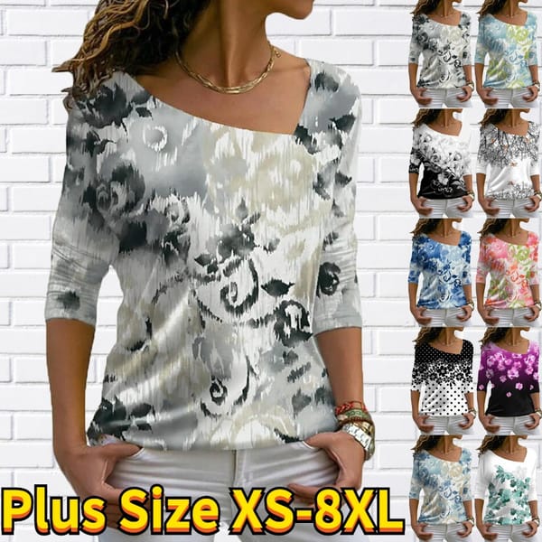 3D print T-shirt Summer women's casual V-neck short sleeve Tshirt Fashion Street Loose Comfortable Ladies Tops Tees XS-8XL