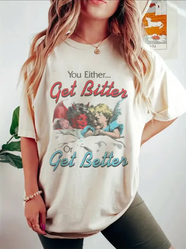 Harajuku Cute Watercolor Sweet 90s Printed Clothing Fashion Women's Summer T-Shirt Pattern T-Shirt Short Sleeved T-Shirt Top.