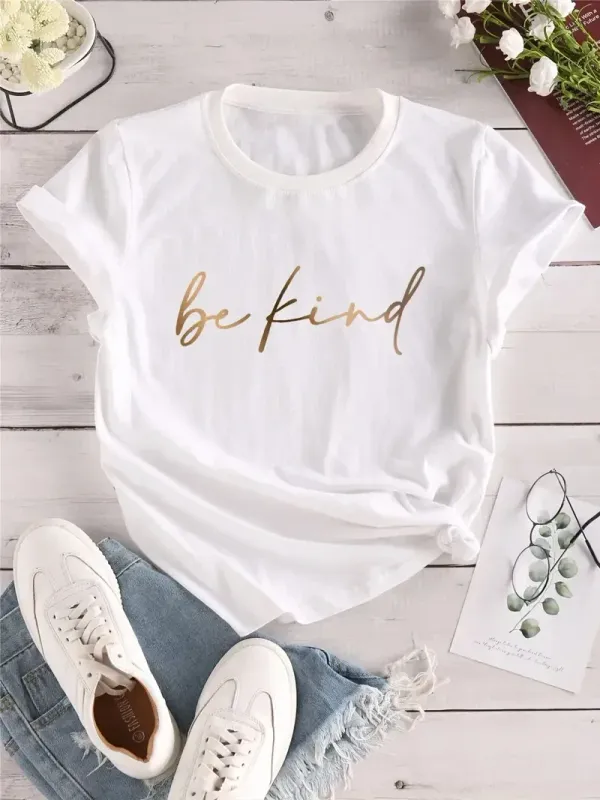 Women's T-Shirt For Valentine's Day Gifts, Crew Neck Short Sleeve T-Shirt, Casual Every Day Tops, Women's Clothing
