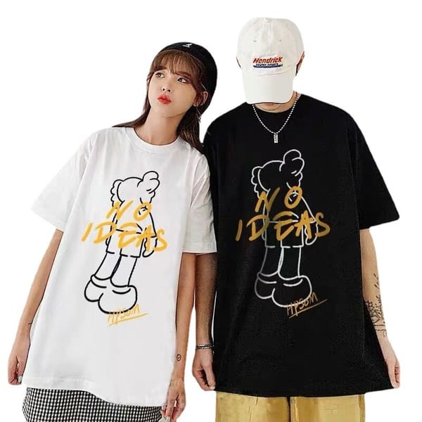 Summer Tshirt Teddy Bear Printed Short Sleeved T-shirt for Women's Ins Trendy Harajuku Style High Street Hiphop Clothes Tops