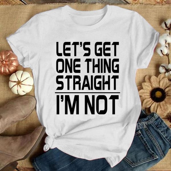 Women's Casual Short Sleeved T-shirts Funny Letters Printed Shirts Women Summer Blouses Crew Neck Tees Tops