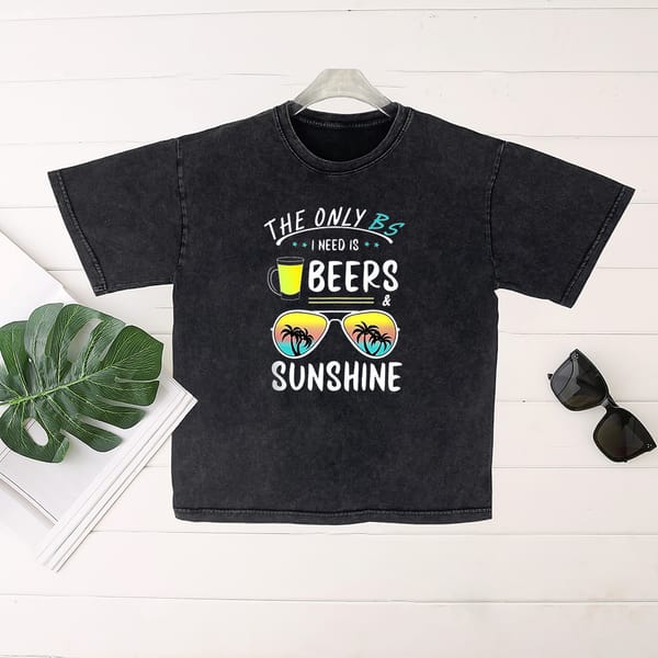 Seeyoushy Sunglasses Coconut Print Resort Casual T-shirt 2023 New Summer Trend Fashion Women's Top Y2K Streetwear Wash Done Old