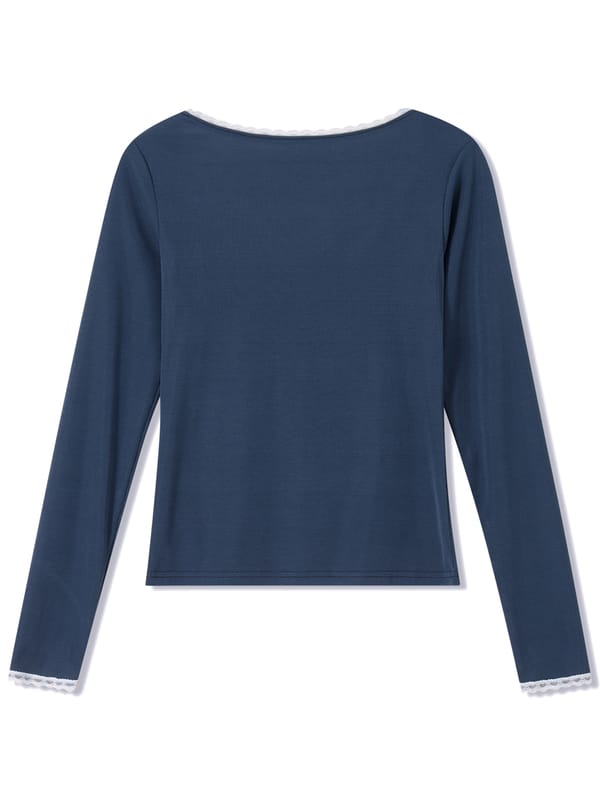 Womens Long Sleeve T-Shirt Tee Fall Pullover Shirts Y2k Tops Casual Tunic Tops Basic Blouse Streetwear