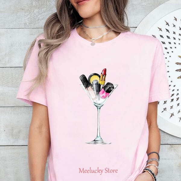 2024 Summer Women's Short sleeved New Style, Cartoon Illustrated playful Women's Top, Made of Pure Cotton Material