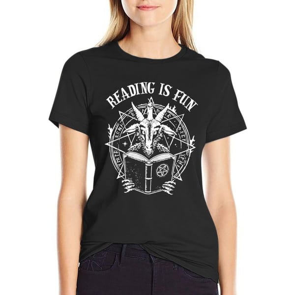 Reading is Fun T-Shirt customs design your own animal prinfor korean Women's clothes