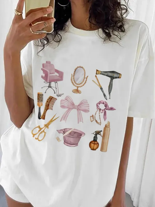 Aesthetic T-Shirt Wallflower Printed Women's Pattern T-Shirt Fashionable Clothing Top Casual Style Trend 90s Summer T-Shirt.